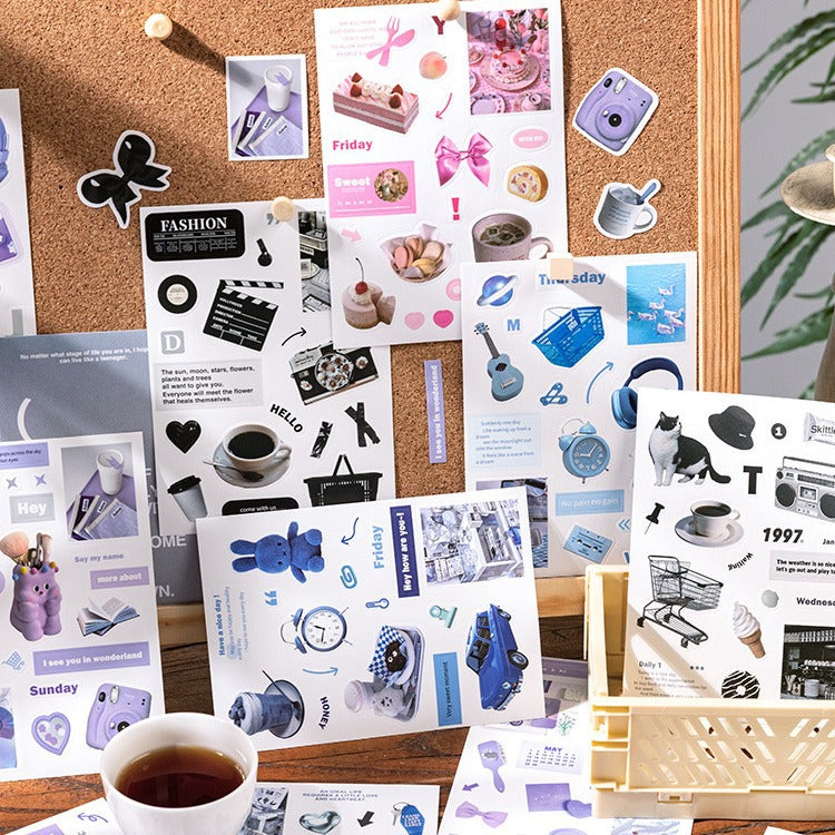 4 Pcs Life Stickers JXSD