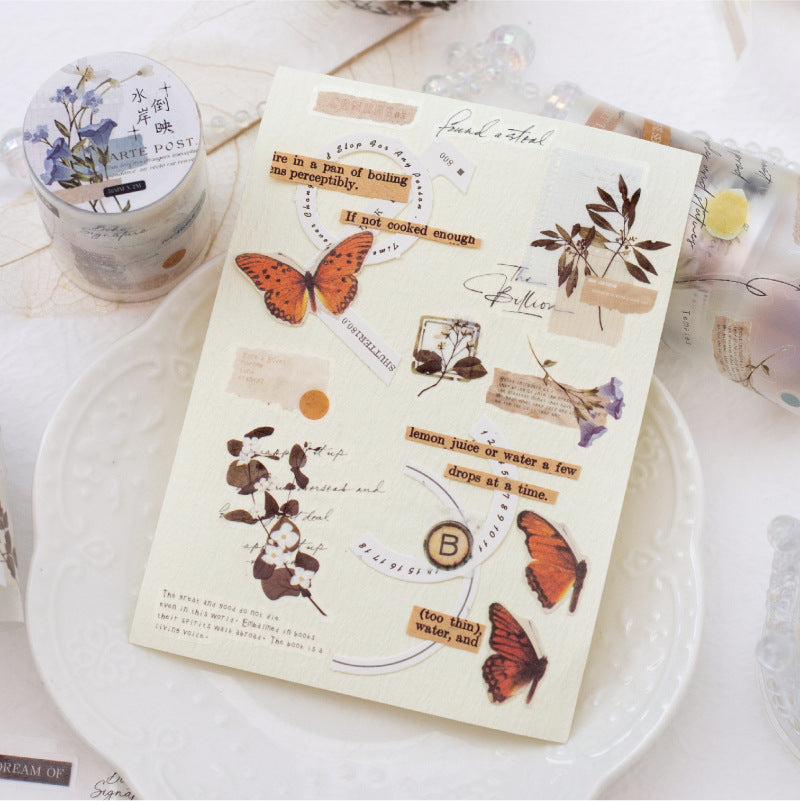 1 Roll Die-cut Journal PET Stickers Tape