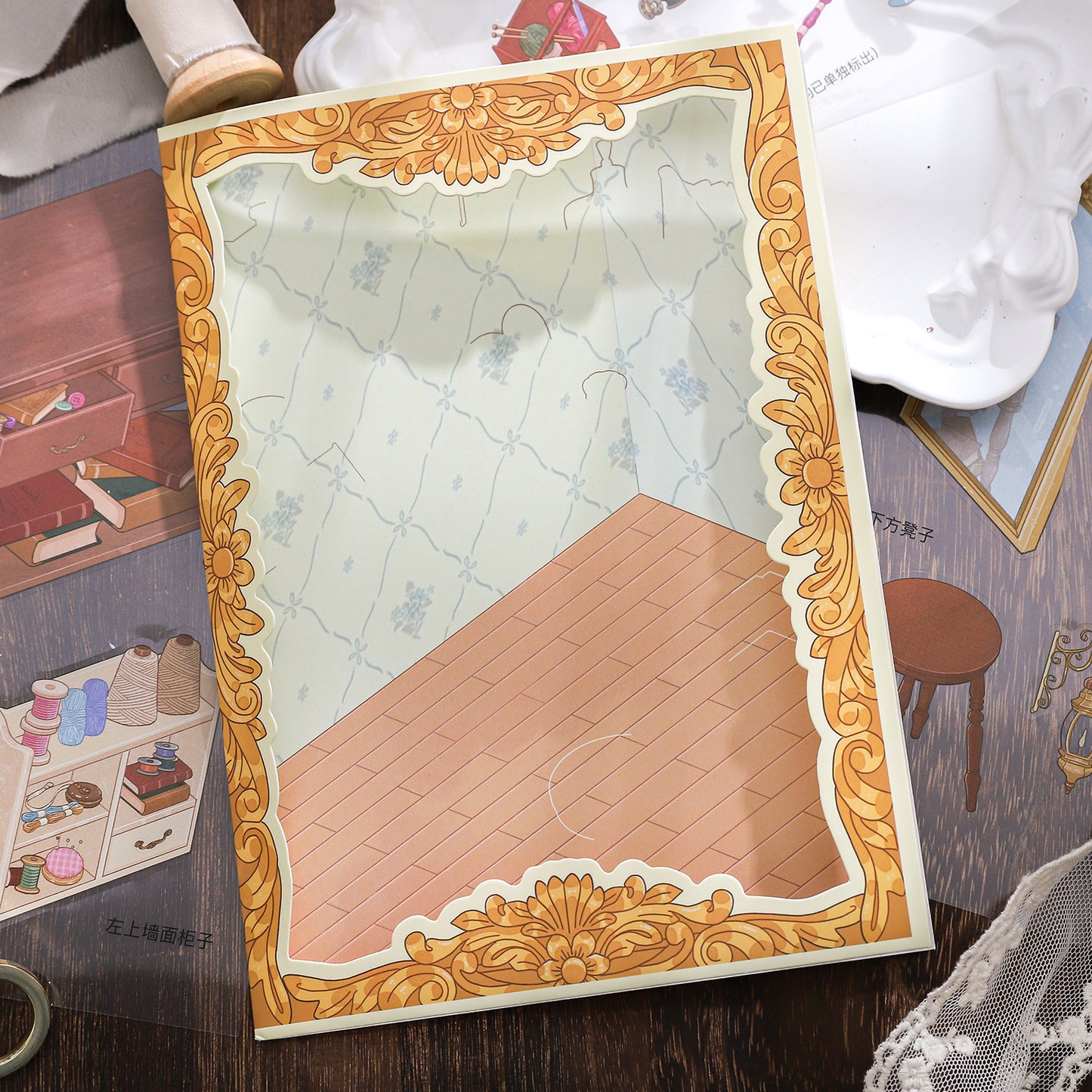 3D Dressing Table DIY Stickers Kit JSSA