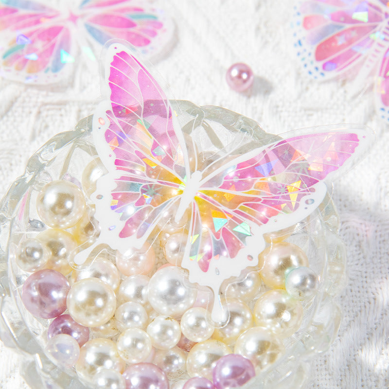 20 Pcs PET Butterfly Stickers DBZY