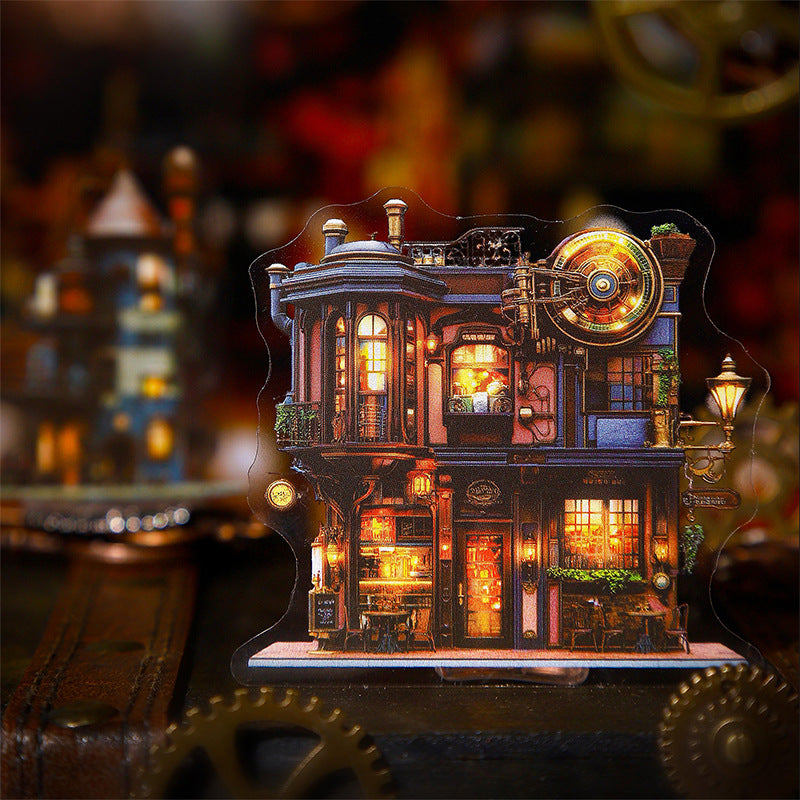 15 Pcs Quirky House PET Stickers CLSXW