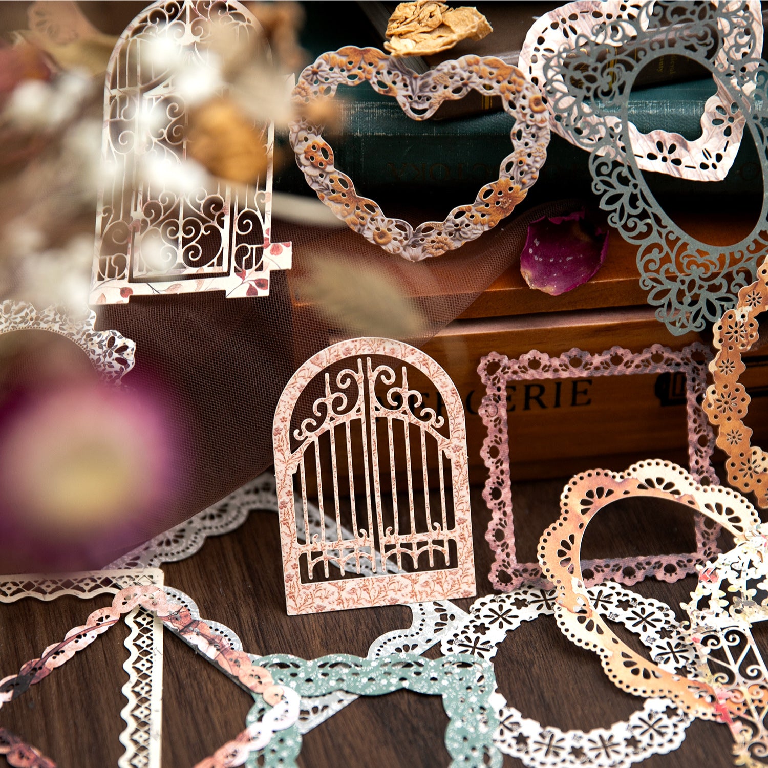 10 Pcs Hollow Cutout Frame Paper YDDY