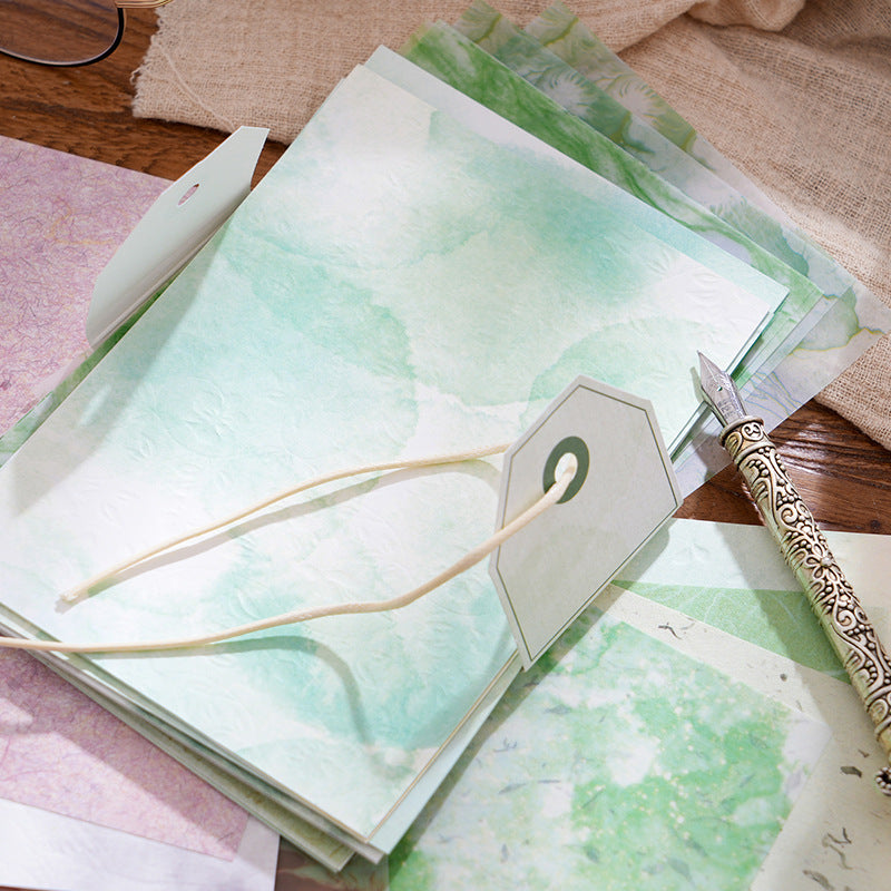 40 Sheets Embossed Texture Scrapbook Paper HYFXY
