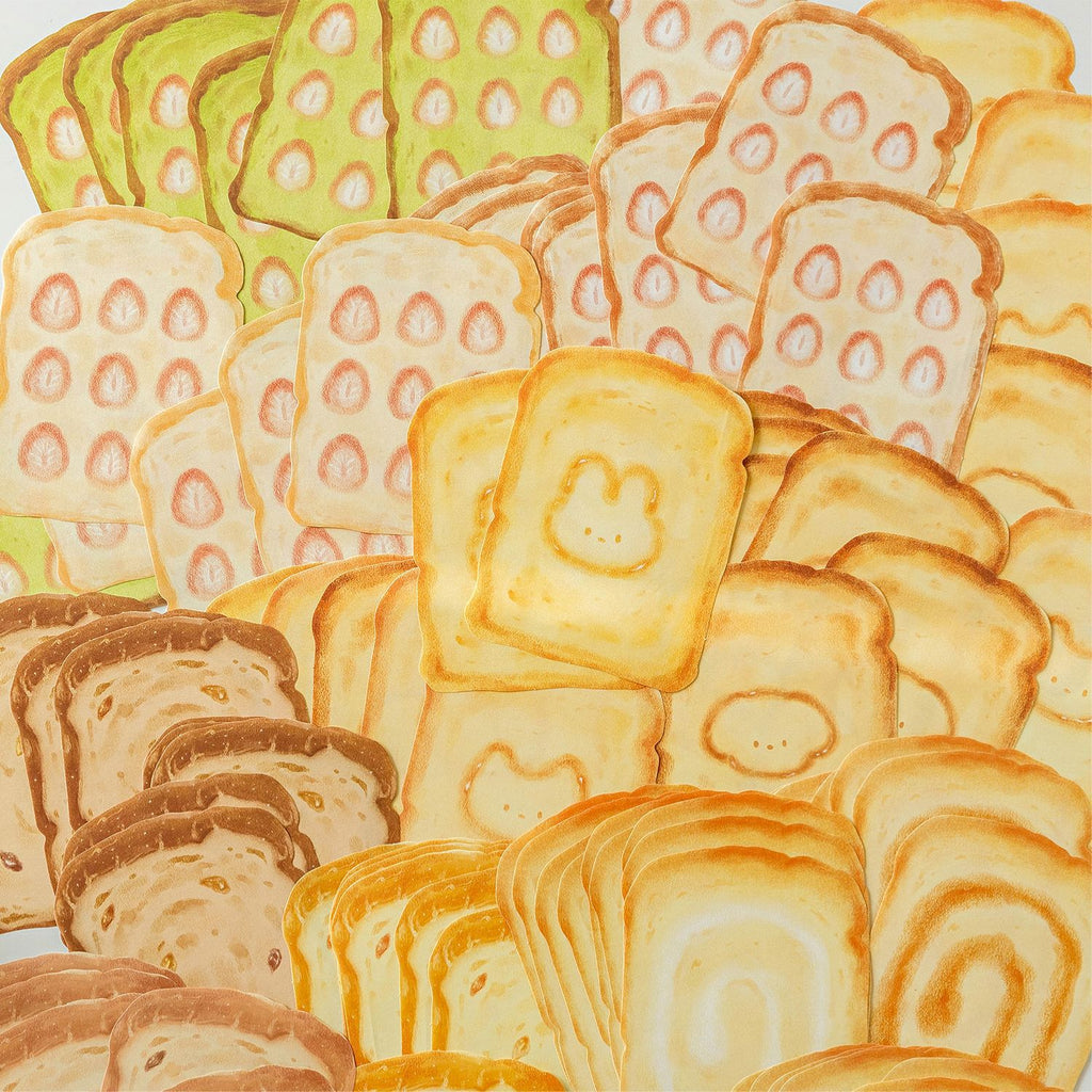 30 Pcs Toast Bread Notepad KLFJ