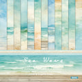 6 inch Sea Wave Scrapbook Paper Pad SKP333