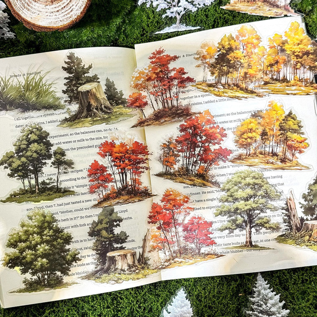25 Pcs Wildland Theme PET Stickers LYMJ