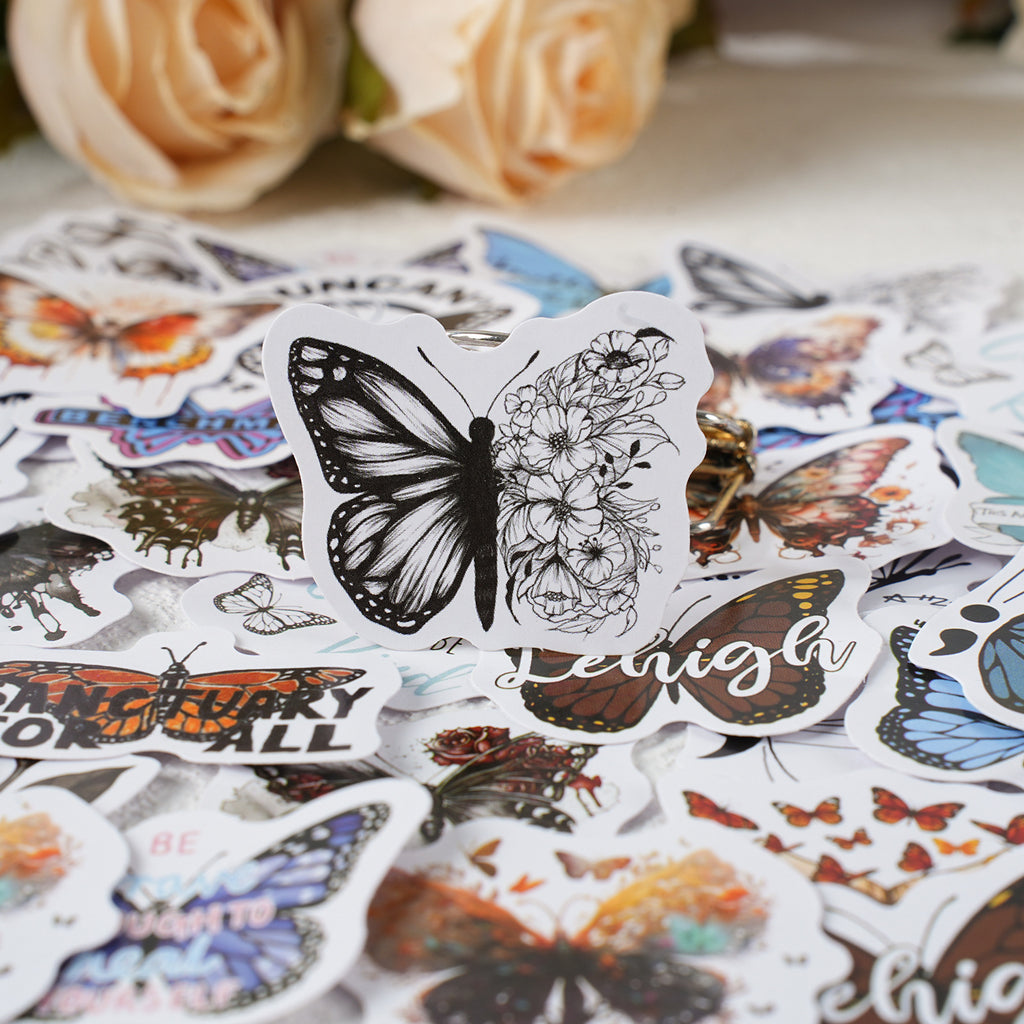 46 Pcs Butterfly Boxed Stickers HDXY