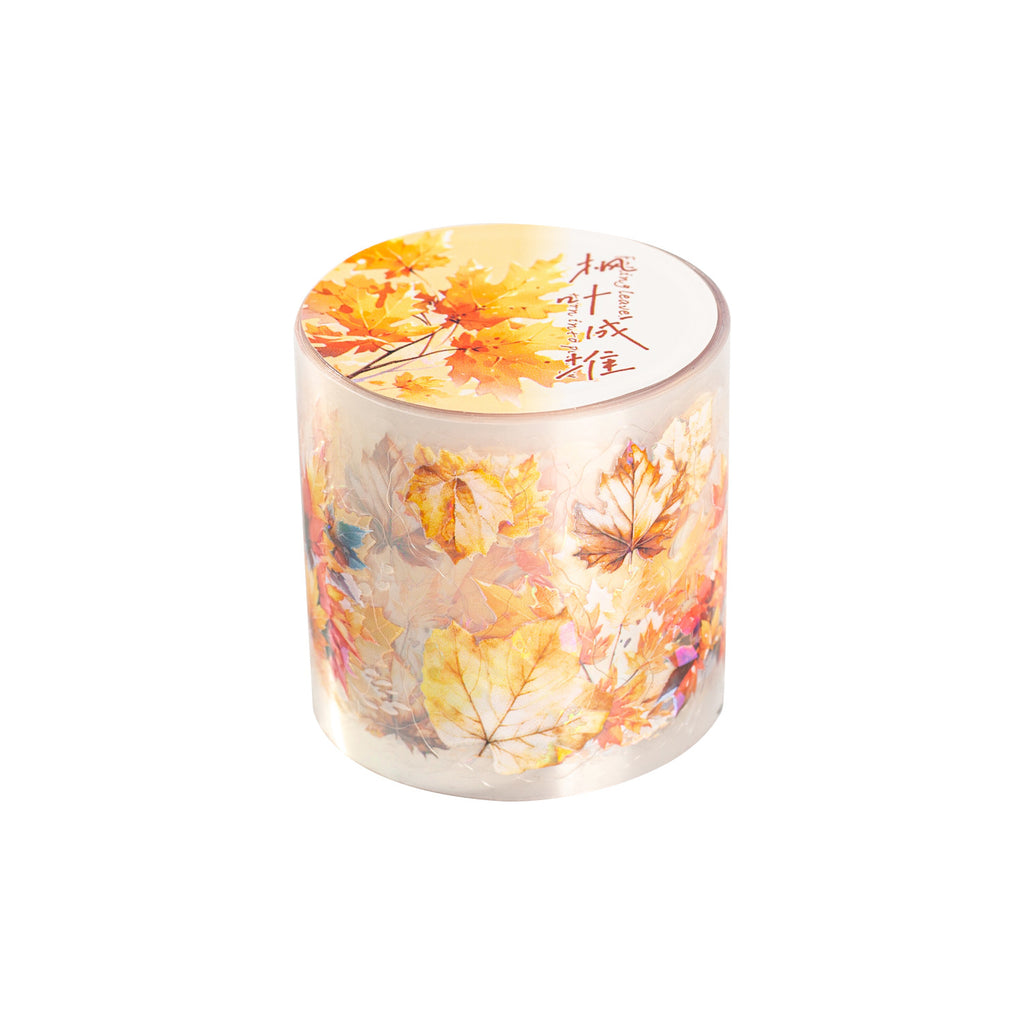 1 Roll Seasonal Leaf Pre-cut Stickers Tape LYCS