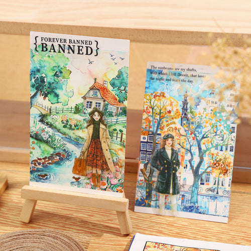 1 Roll Seasonal Painting Washi Stickers Tape SJHJ