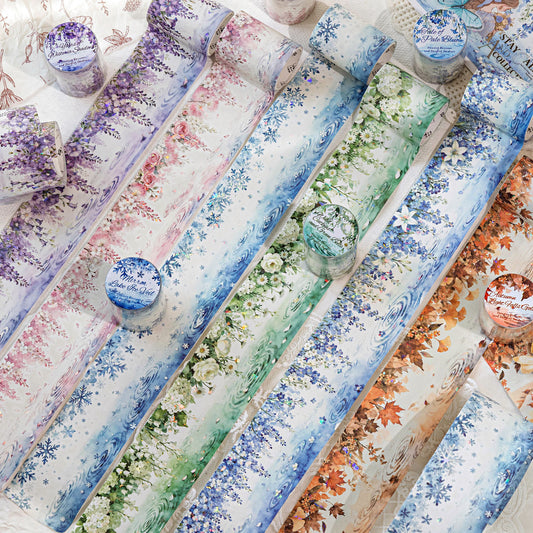 1 Roll Seasonal Flower Vine Washi Tape FHLY