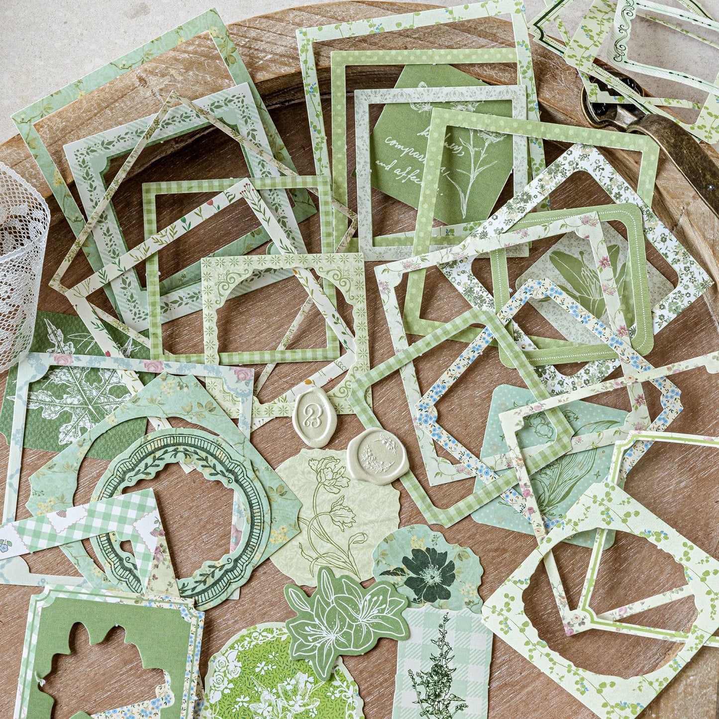 20 Pcs Aesthetic Frame Stickers ZHYFT