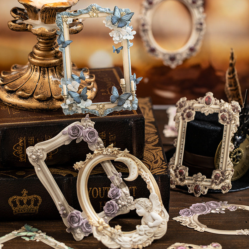 10 Pcs Embossed Window Frame Cardstock Paper TYCY