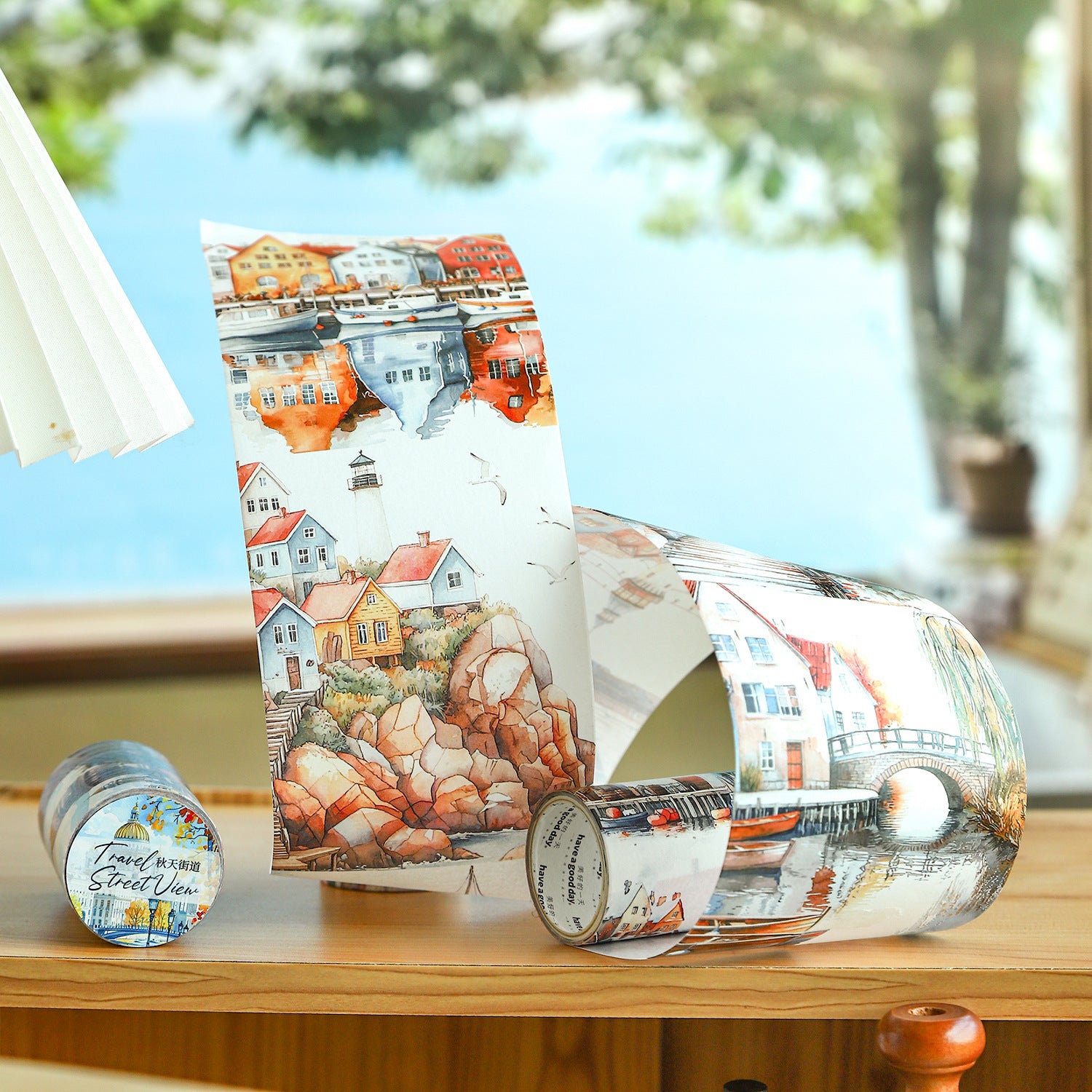 1 Roll Travel Theme Washi Stickers Tape LTJJ