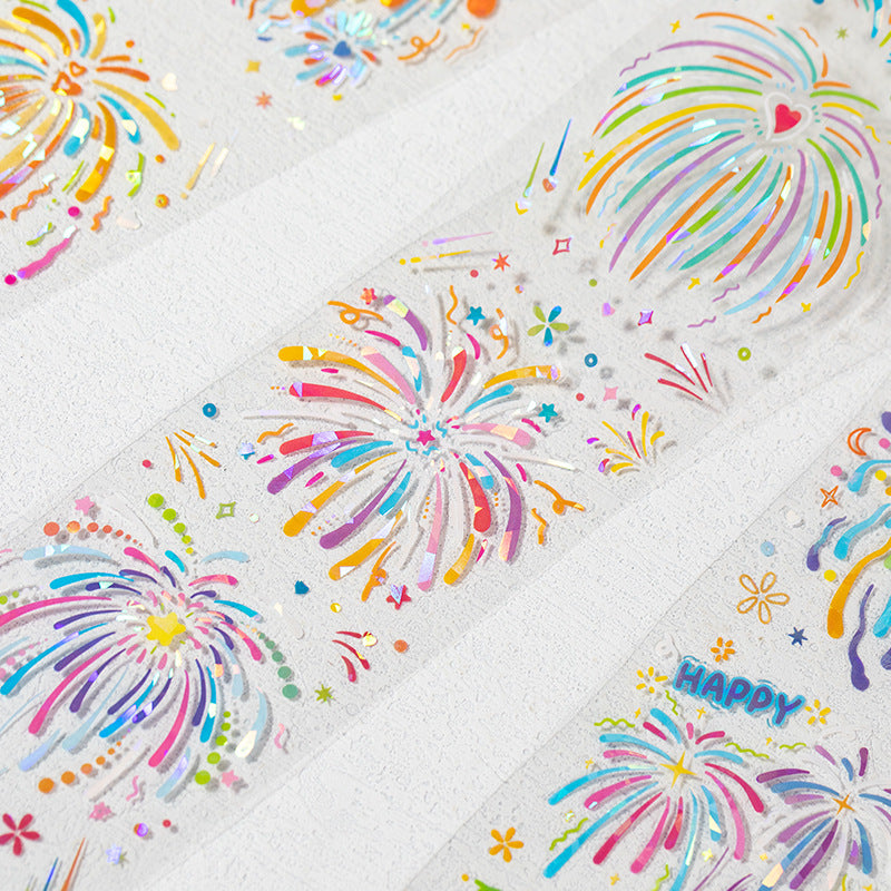 1 Roll Firework PET Stickers Tape HHSJ