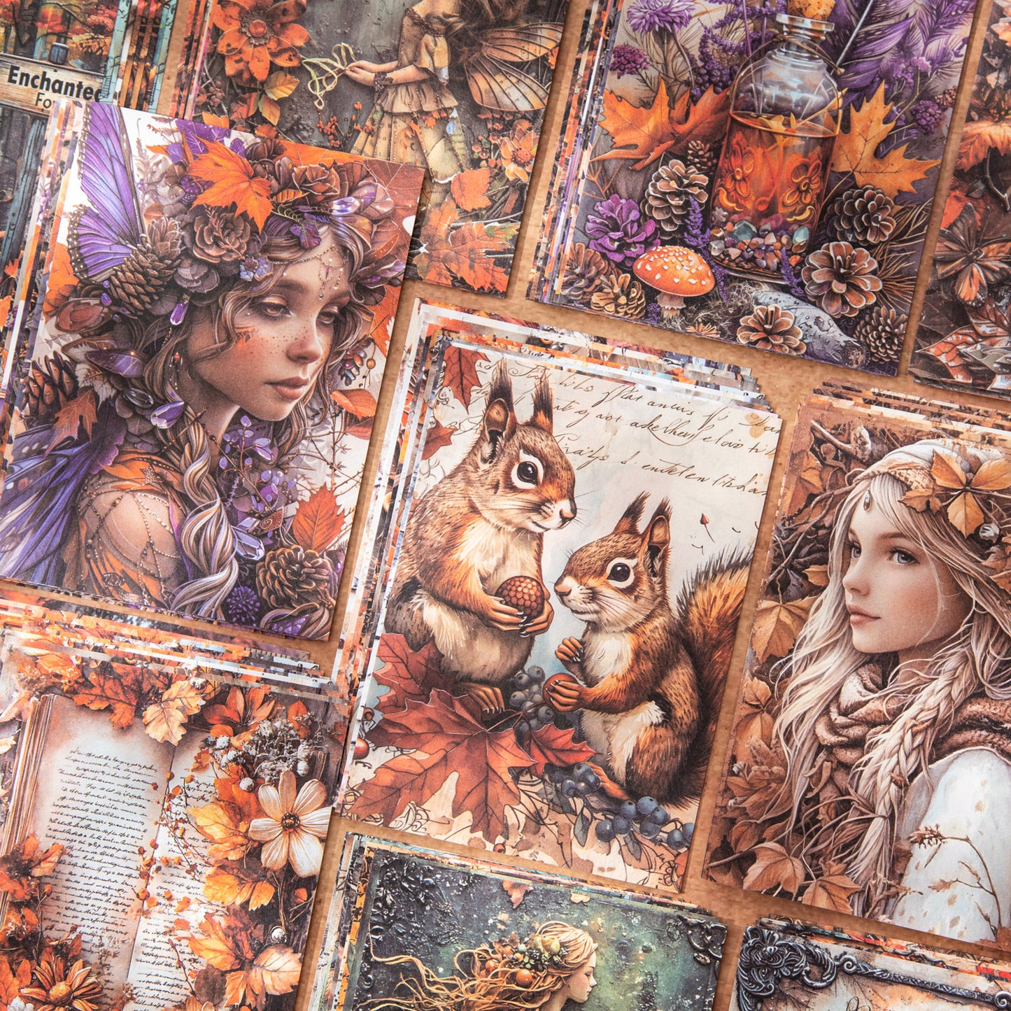 30 Pcs Fairy Autumn Journal Paper QLJM
