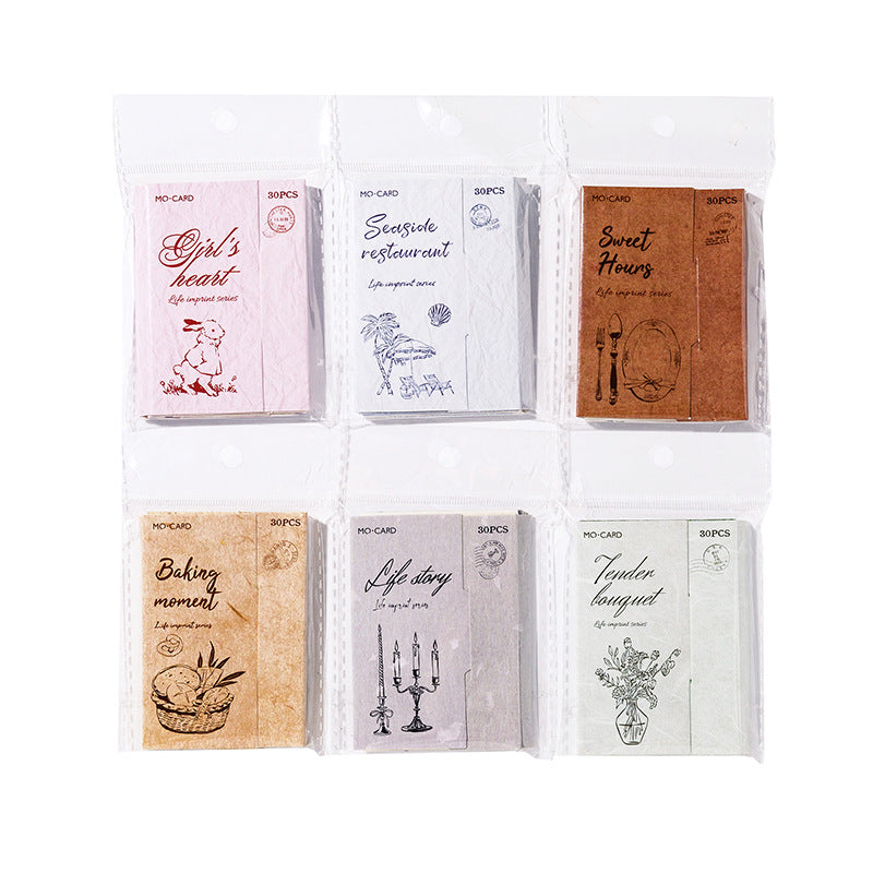 30 Pcs Creative Vintage Stickers SHYJ