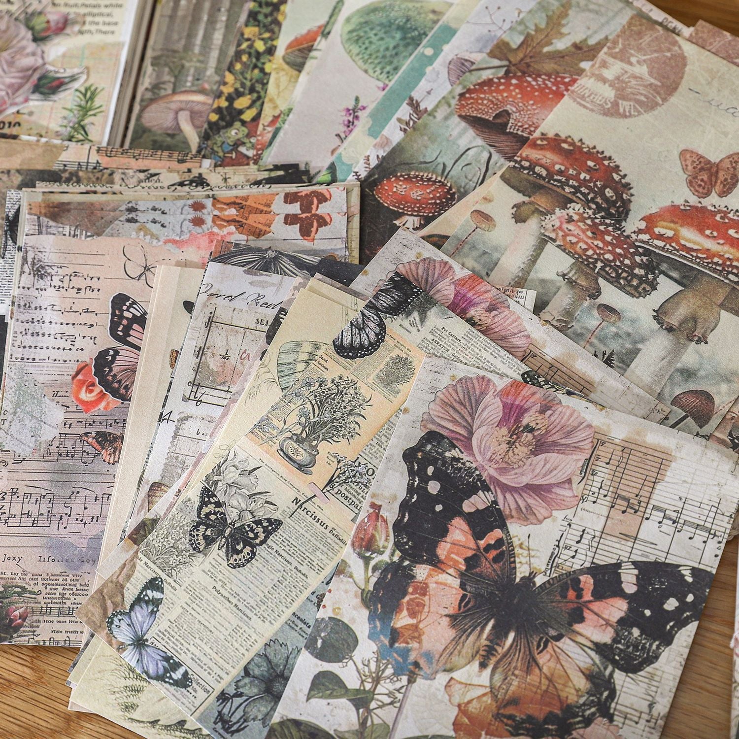 40 Sheets Vintage Scrapbook Paper SYML
