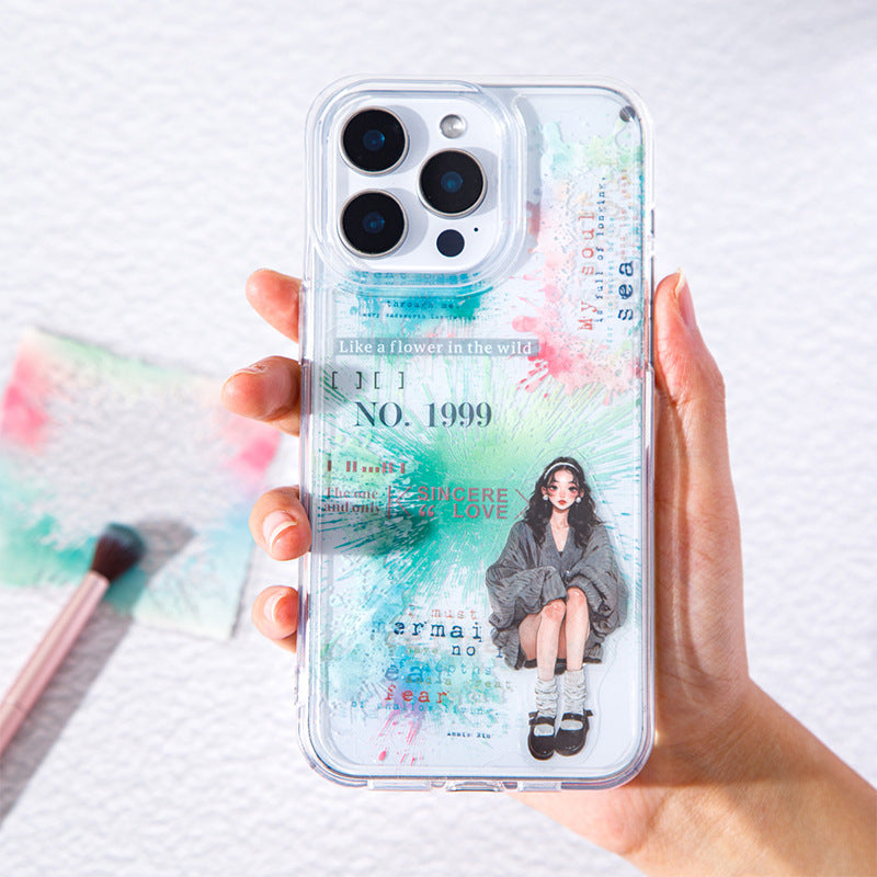 20 Pcs Watercolor Collage PET Stickers SCGS