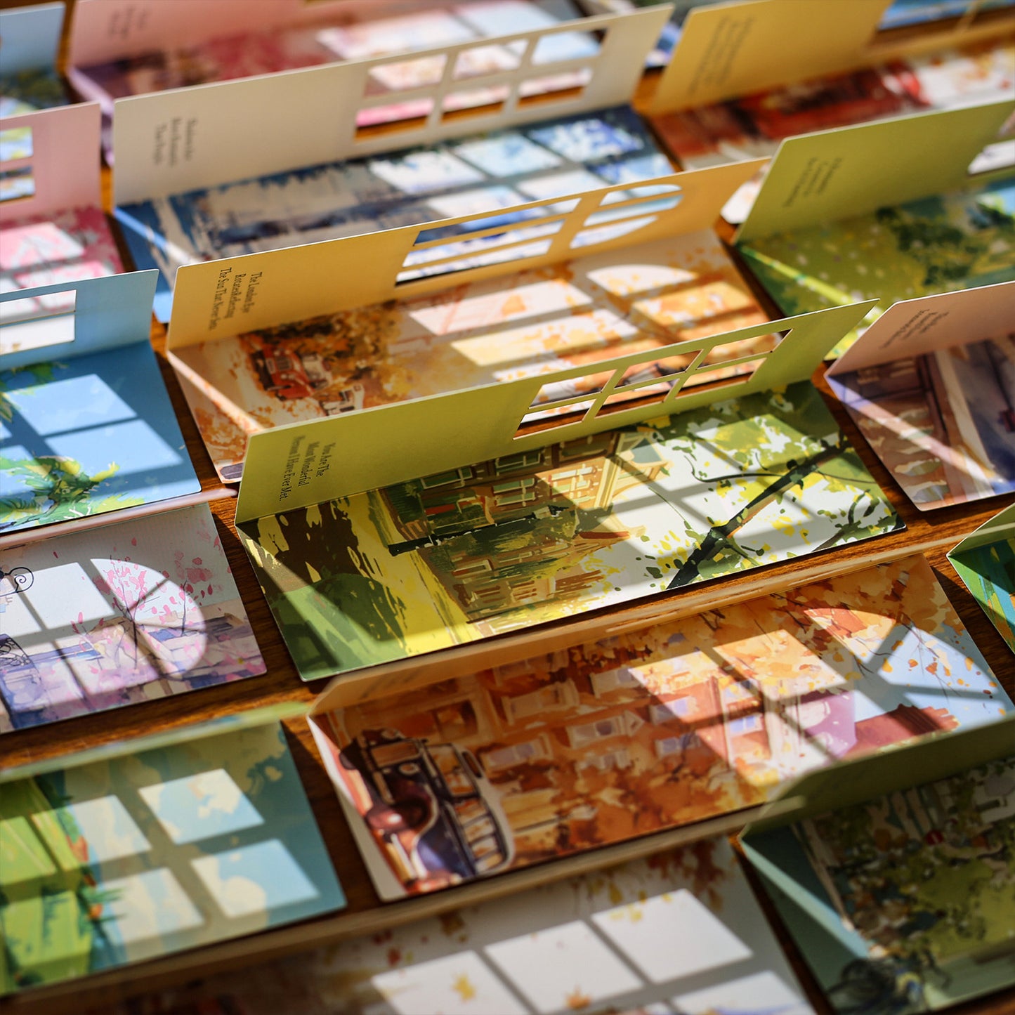 10 Pcs Windows Landscape Journal Paper CWCSFJ