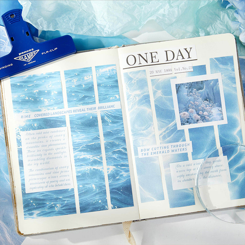 20 Pcs Water Texture Scrapbook Paper RGFY
