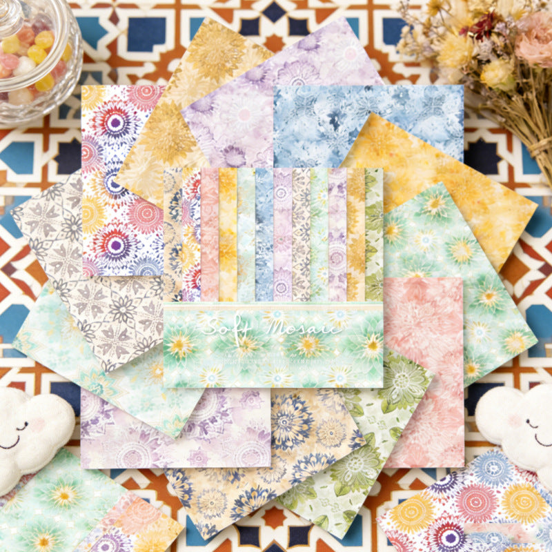 6 inch Soft Mosall Scrapbook Paper Pad SKP594