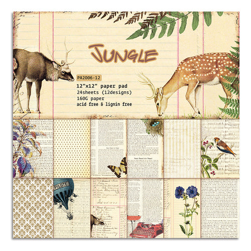 12 inch Scrapbook Paper Pad JYY006