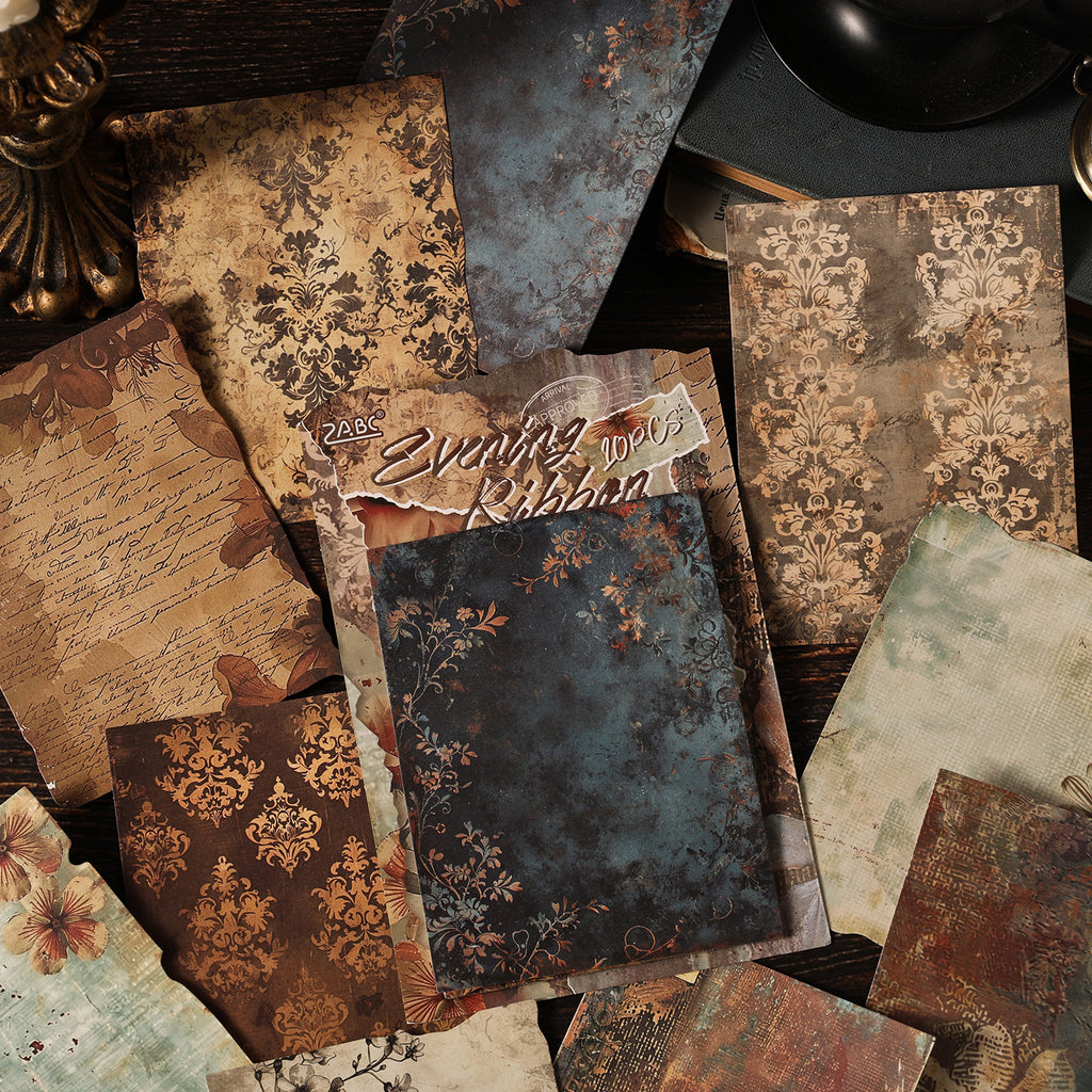 10 Sheets Vintage Journal Paper SYXZ