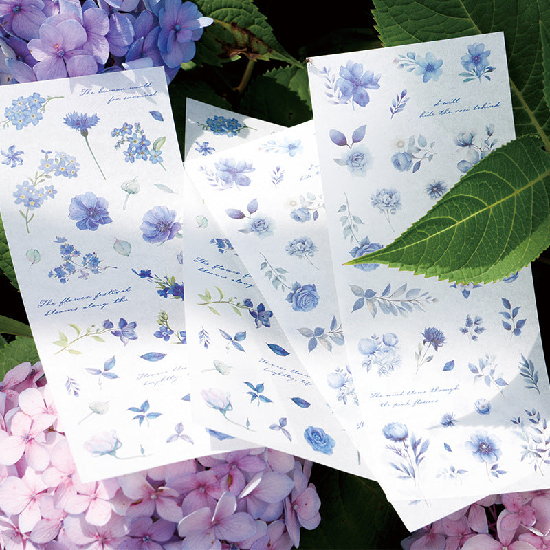 4 Pcs Die Cut Plant Stickers LCHX