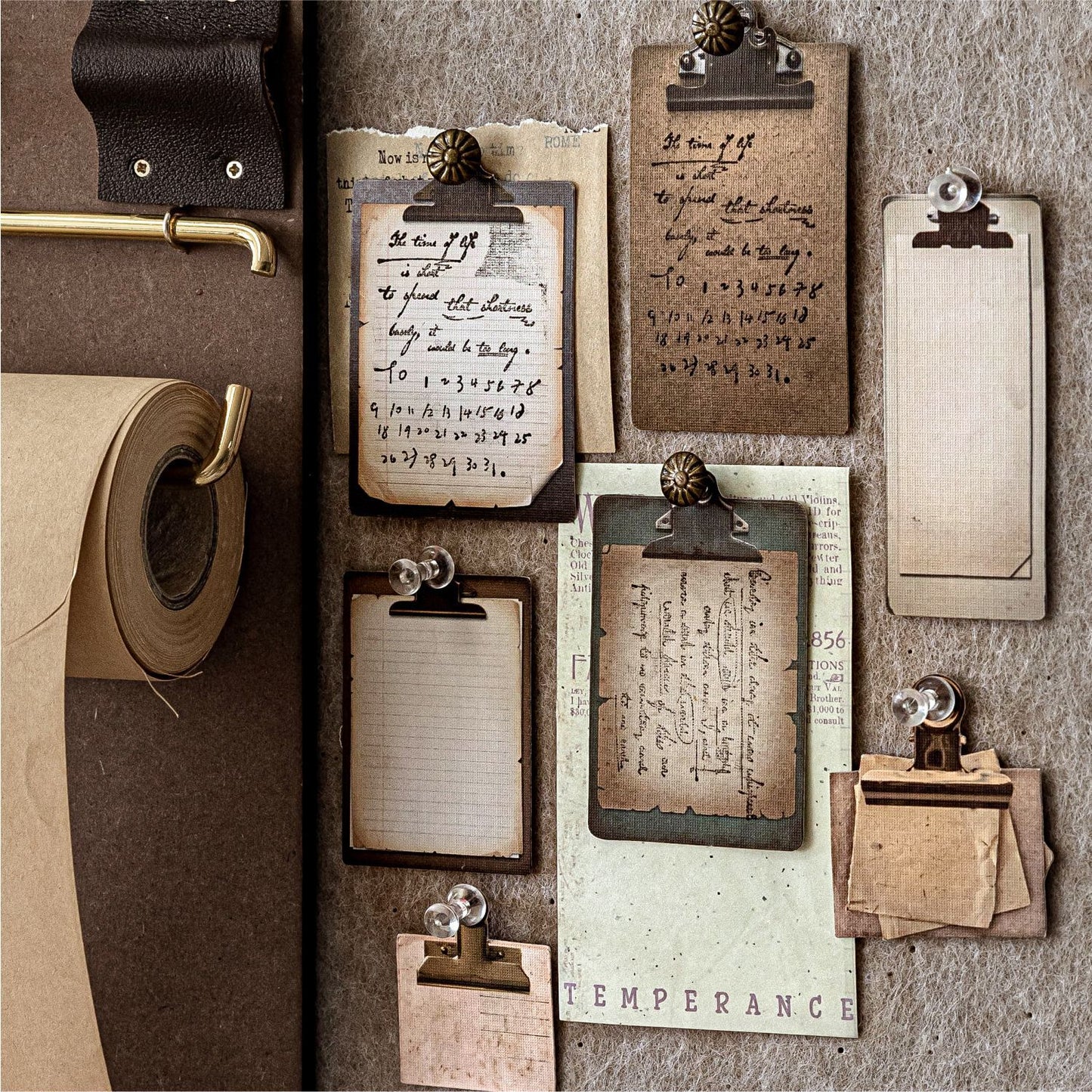 50 Pcs Vintage Gadgets Junk Journal Stickers SZSH