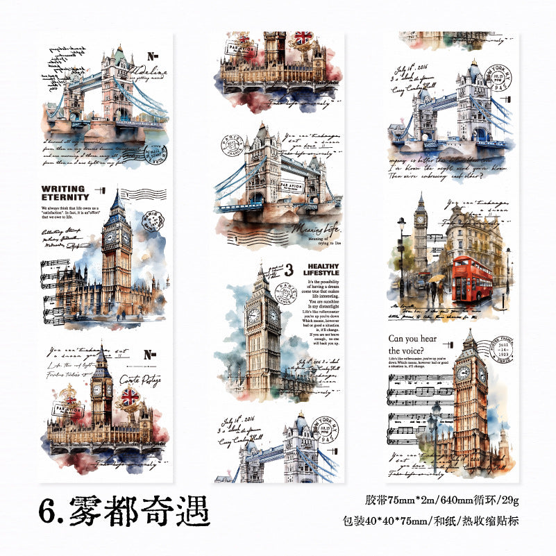 1 Roll Travel Theme Washi Tape YJZL