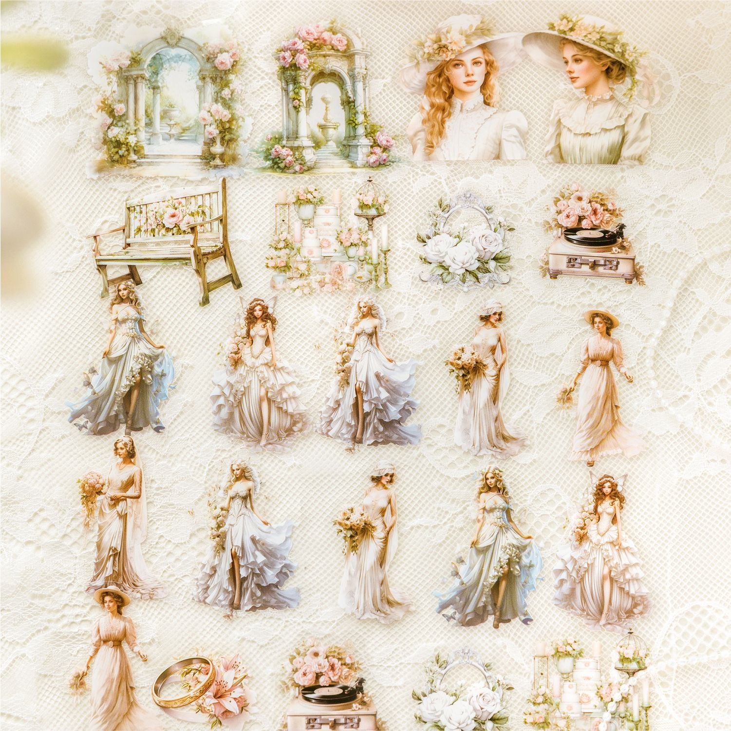 30 Pcs Fairy Girl PET Stickers SNPTWY