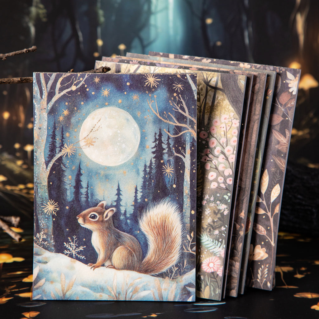 30 Pcs Woodland Animal Journal Paper YMSL