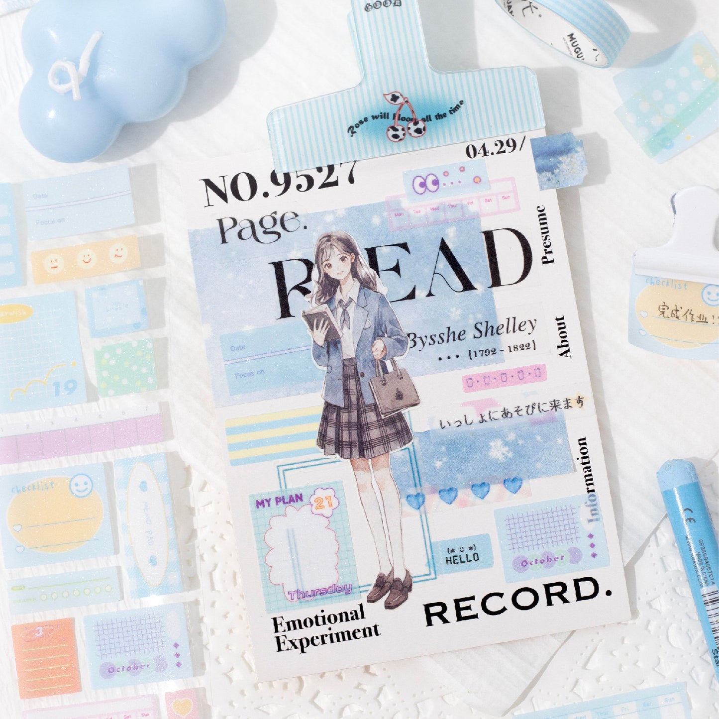 1 Roll Cute Journal Stickers Tape YDYL