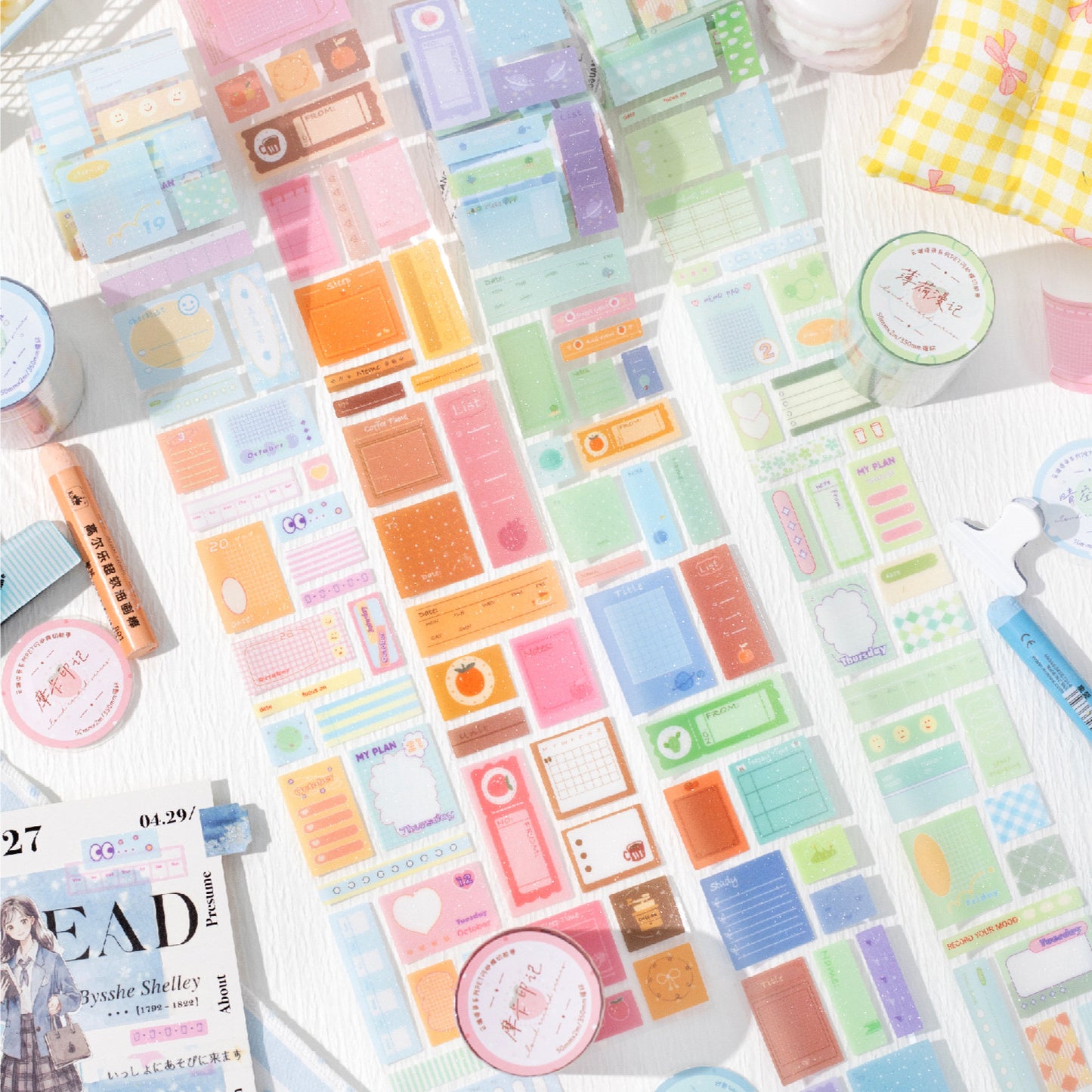 1 Roll Cute Journal Stickers Tape YDYL