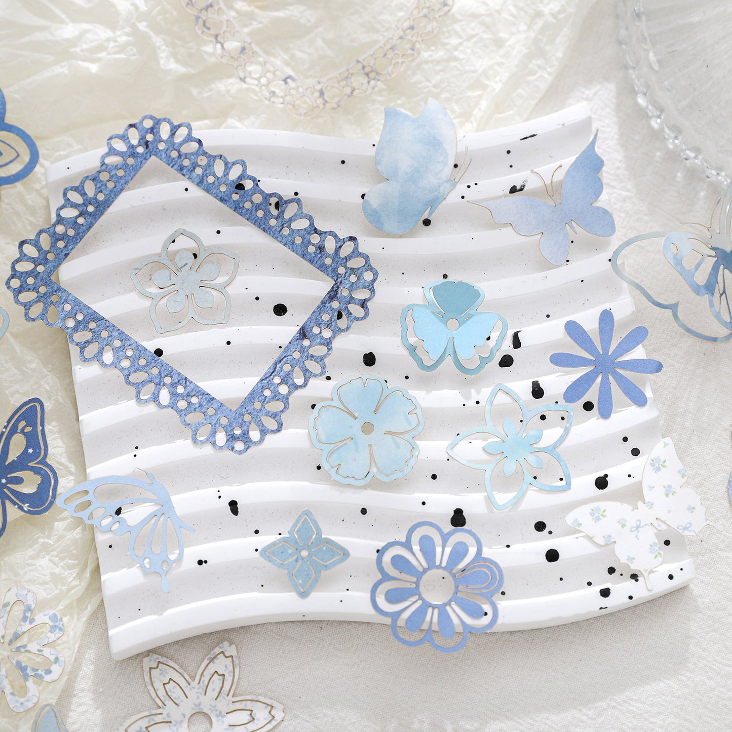 23 Pcs Hollow Cutout Paper Butterfly HCYX