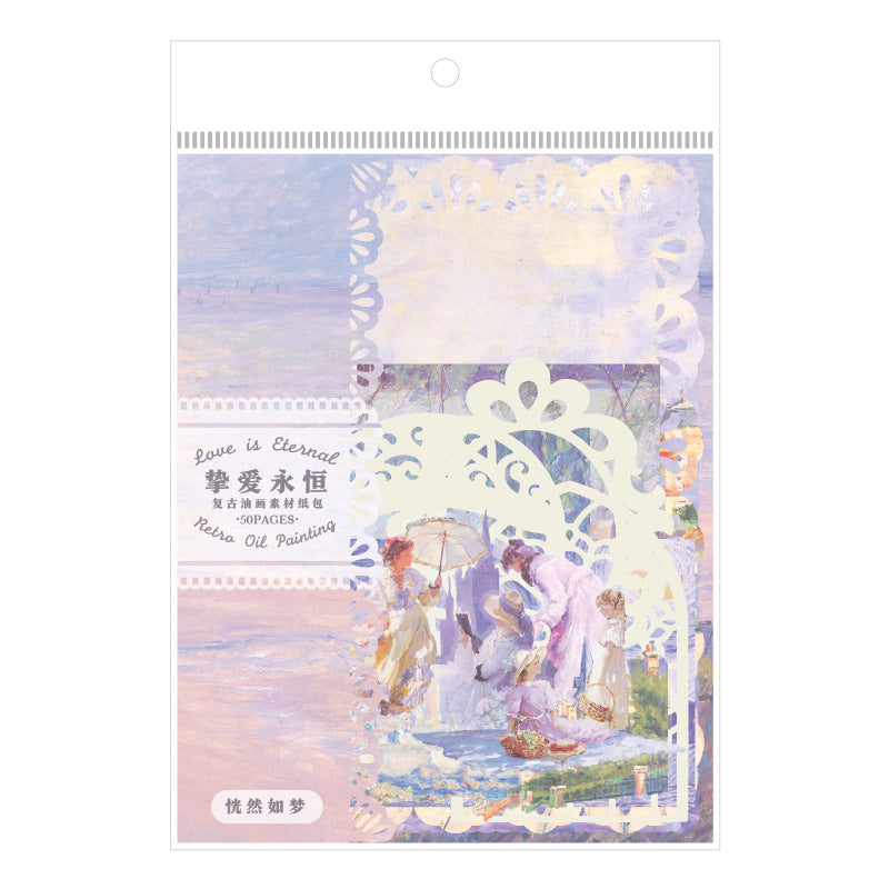 50 Pcs Fantasy Junk Journal Supplies Kit ZQYH