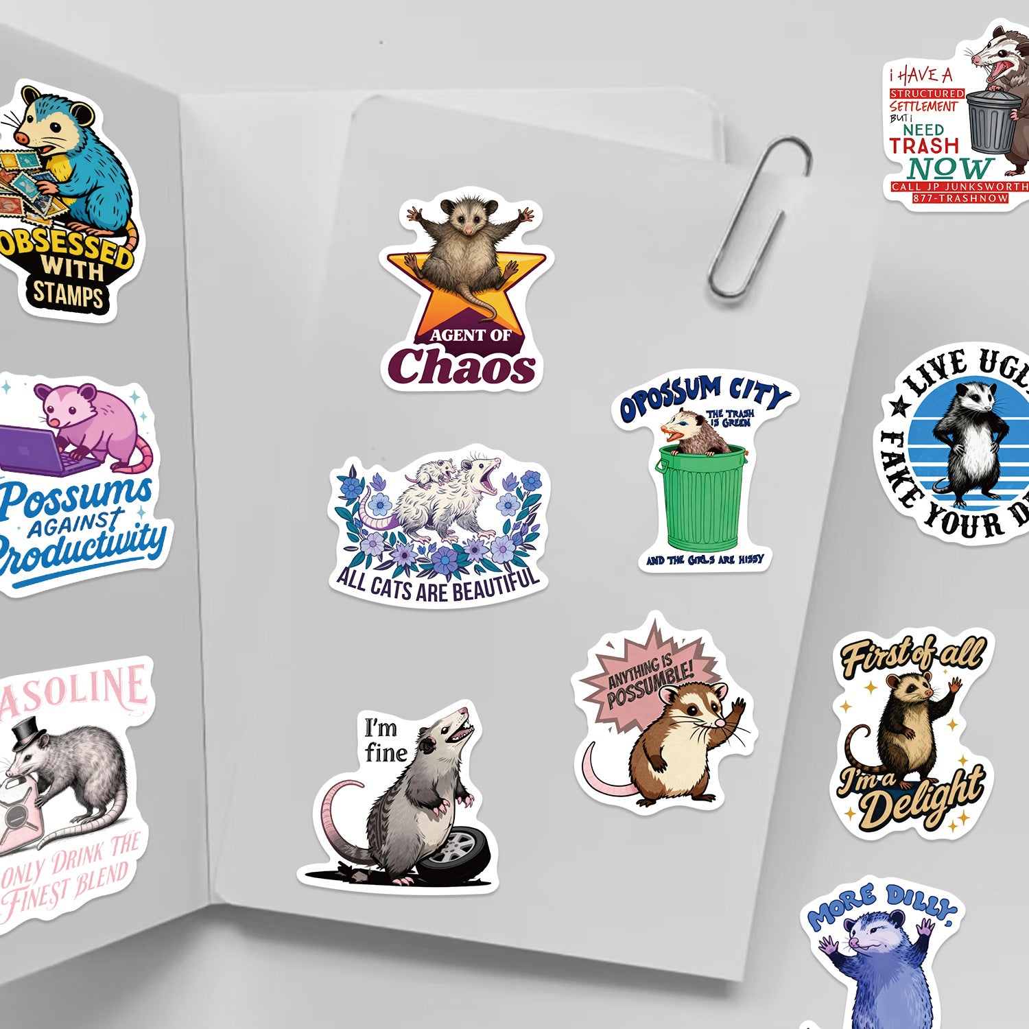 50PCS Funny Sarcastic Meme Vinyl Stickers FUN07