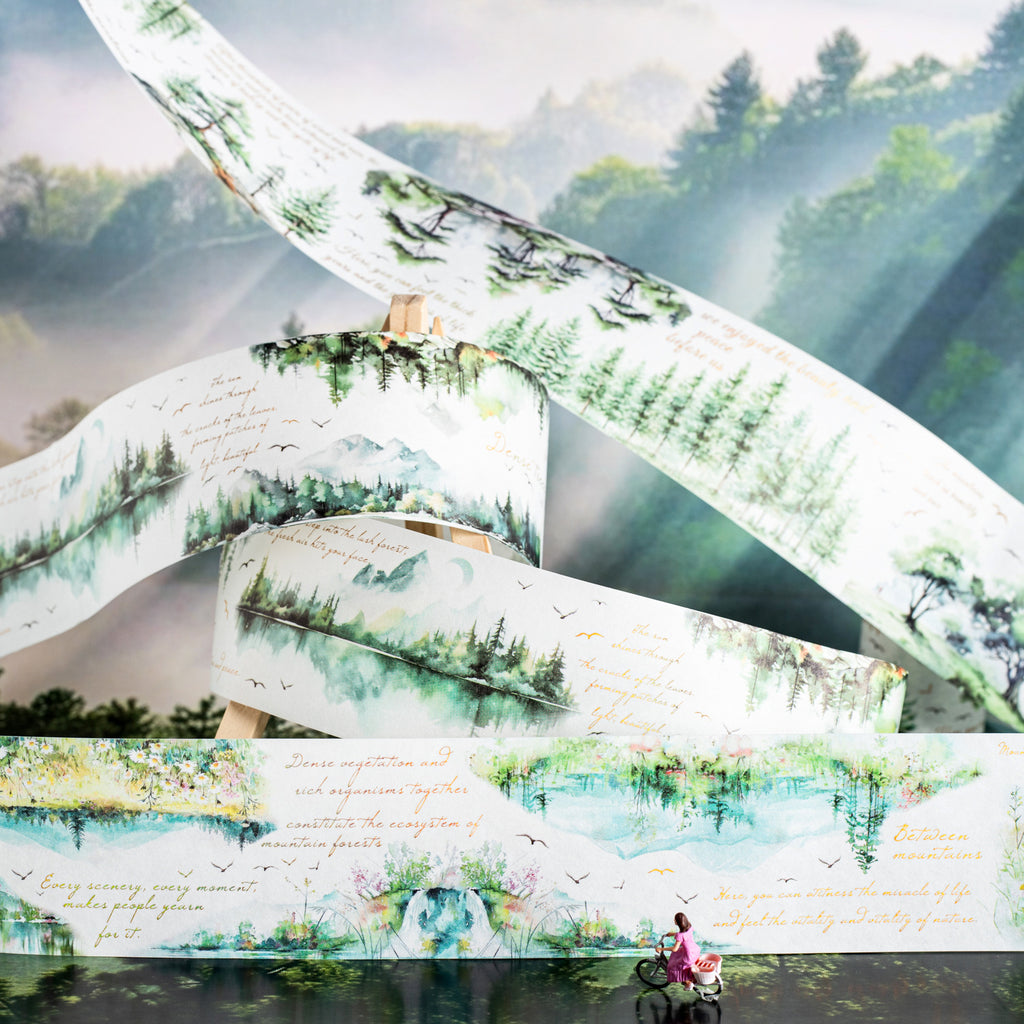 1 Roll Seasonal Forest Landscape Washi Tape CZSLJDS