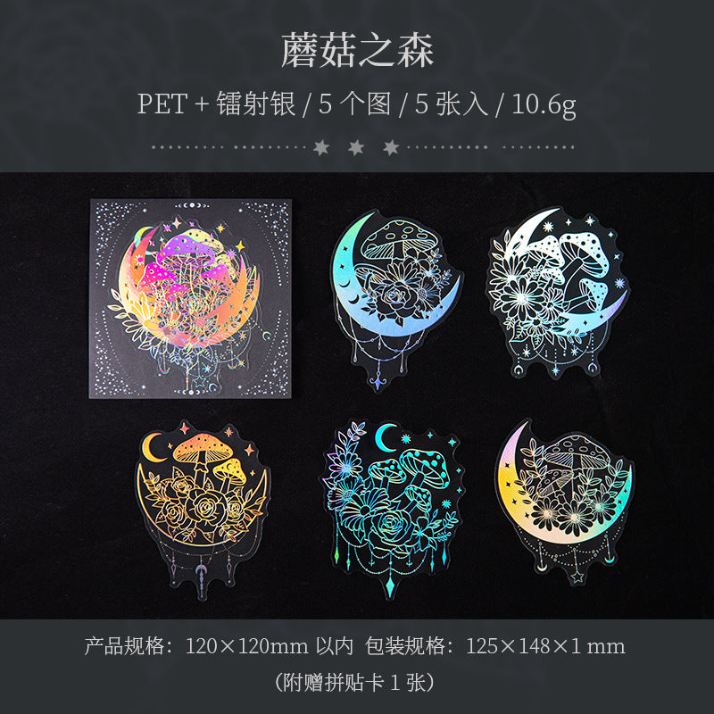 5 Pcs Creative PET Stickers SSXH