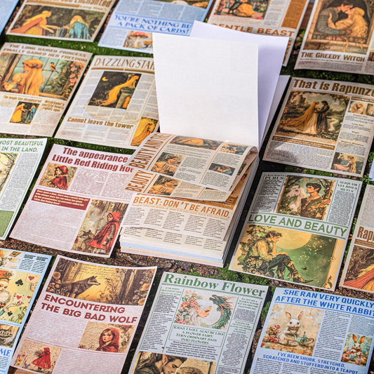 20 Pcs Fairy Tale Journal Paper and Washi Stickers THJXL