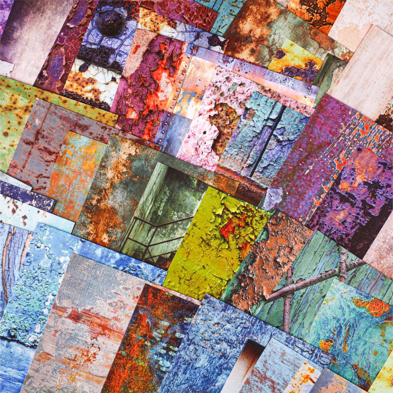 30 Pcs Rust Theme Scrapbook Paper XJXL