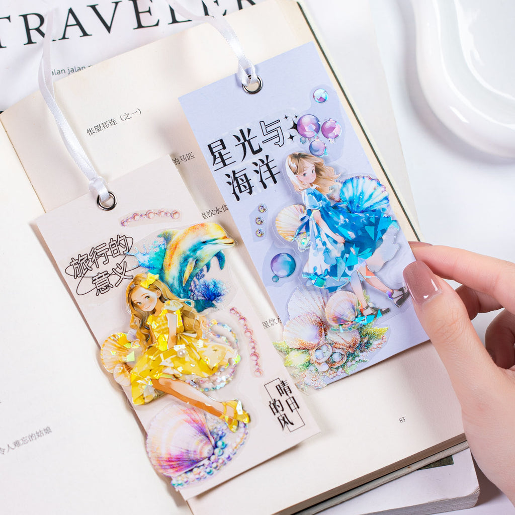 10 Pcs Summer Girl PET Stickers XRSN
