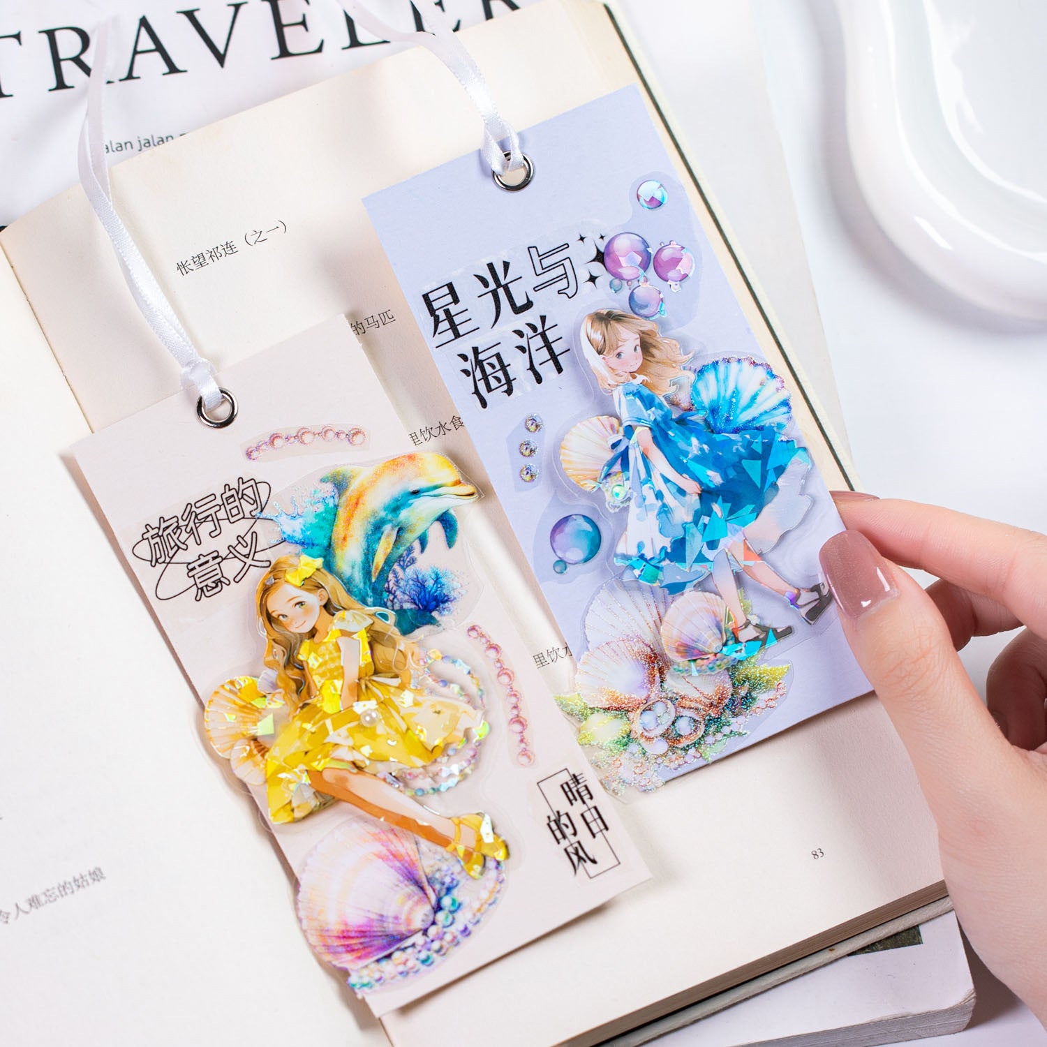 10 Pcs Summer Girl PET Stickers XRSN