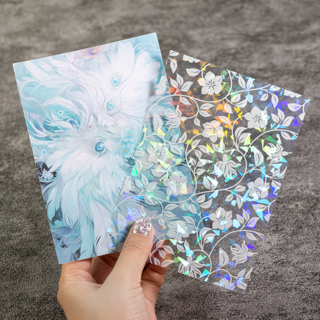 6 Pcs Floral and Lace PET Stickers HKYQ