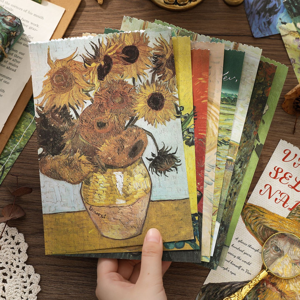 A5 Mixed Material Sticker Book - Van Gogh Impression