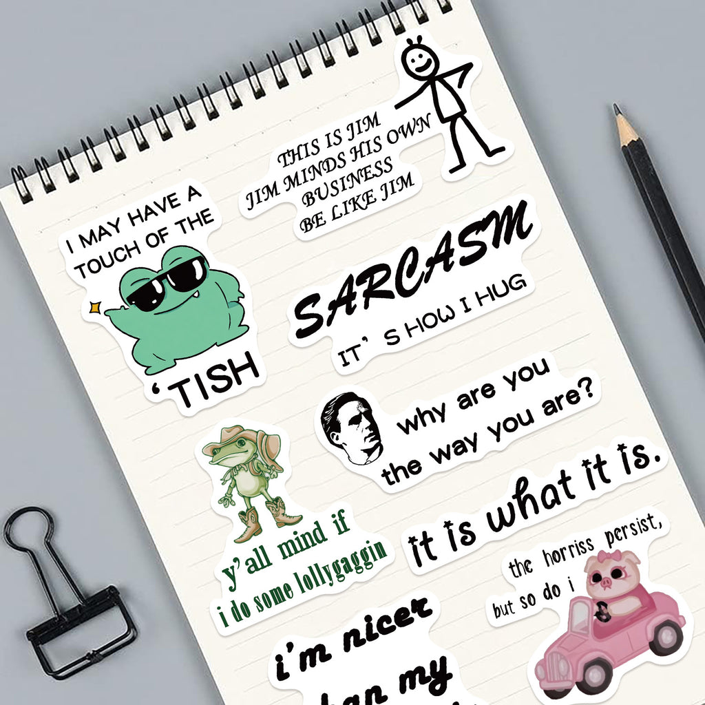 50PCS Funny Sarcastic Meme Vinyl Stickers FUN11