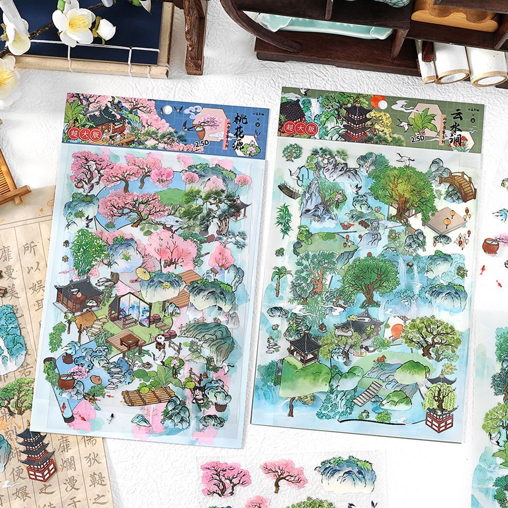 Classsic 3D Landscape Sence Stickers Kit SZSS