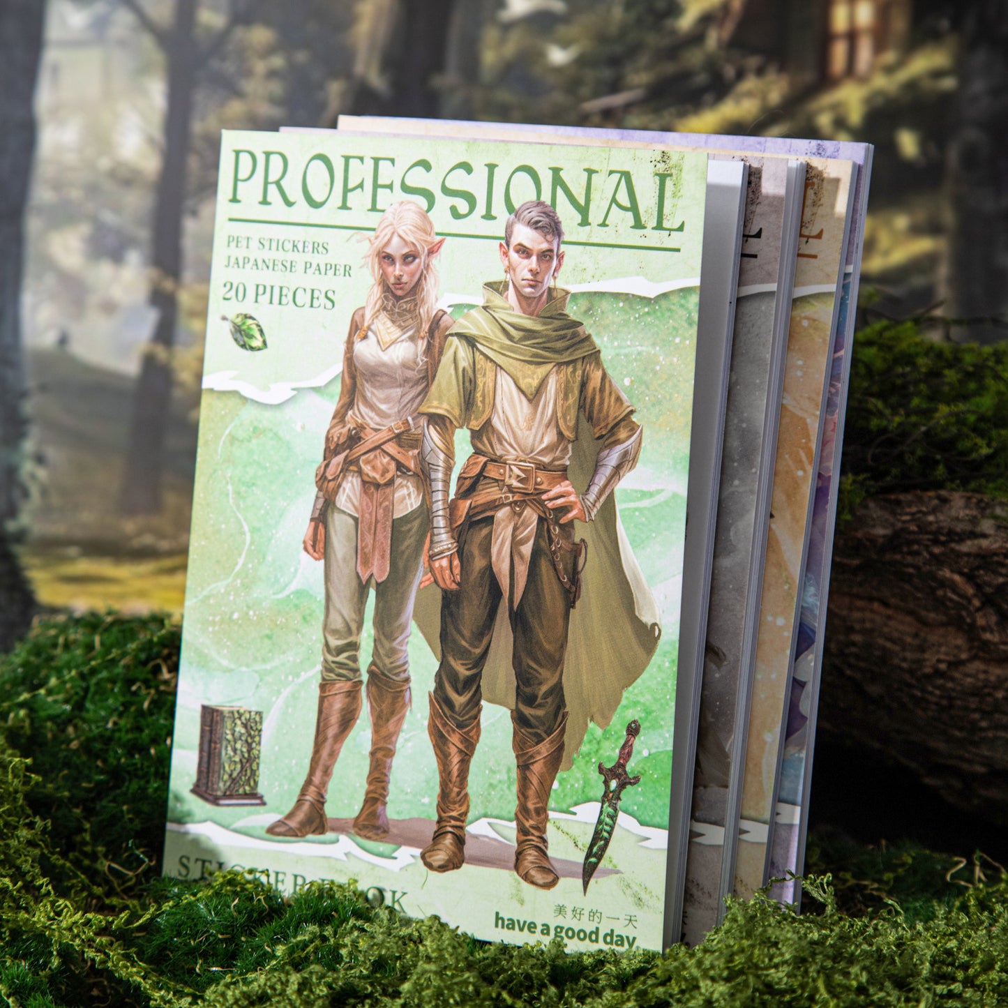 20 Sheets Fantasy Profession Stickers Book HXZYSZ