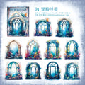 10 Pcs PET Windows Stickers CWDFJ