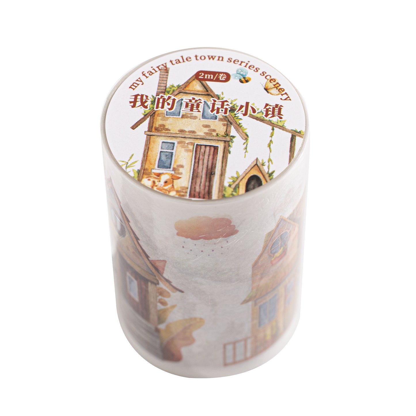 1 Roll Pre-cut House Washi Stickers Tape WDTHXZ